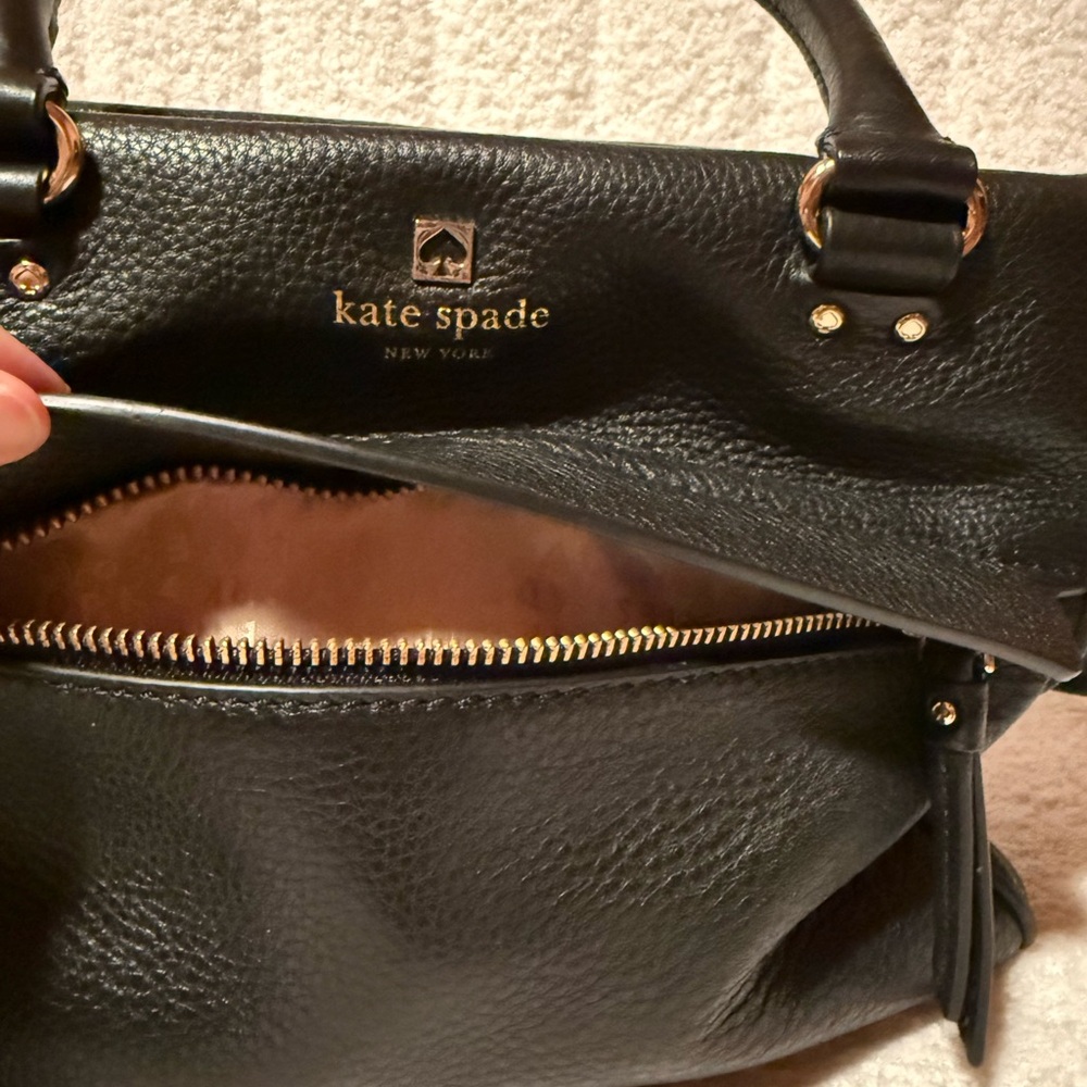 Kate Spade Black Leather Tote Bag - Picture 2 of 8